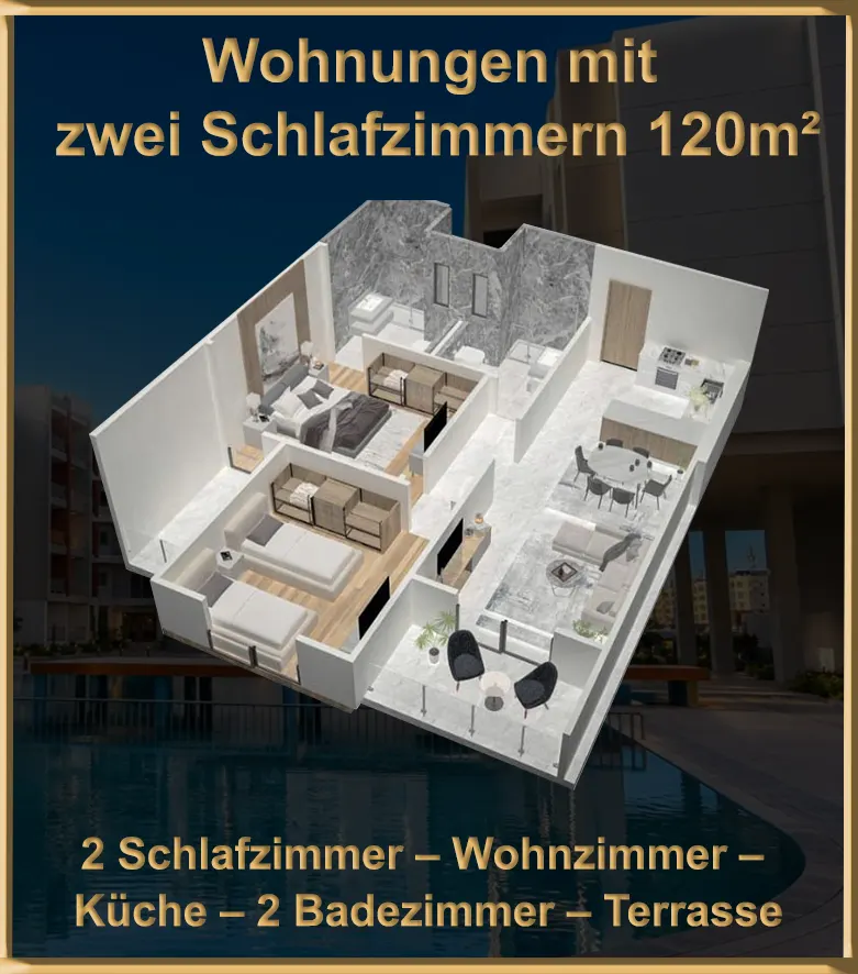 120 m² Eigentumswohnungen Hurghada